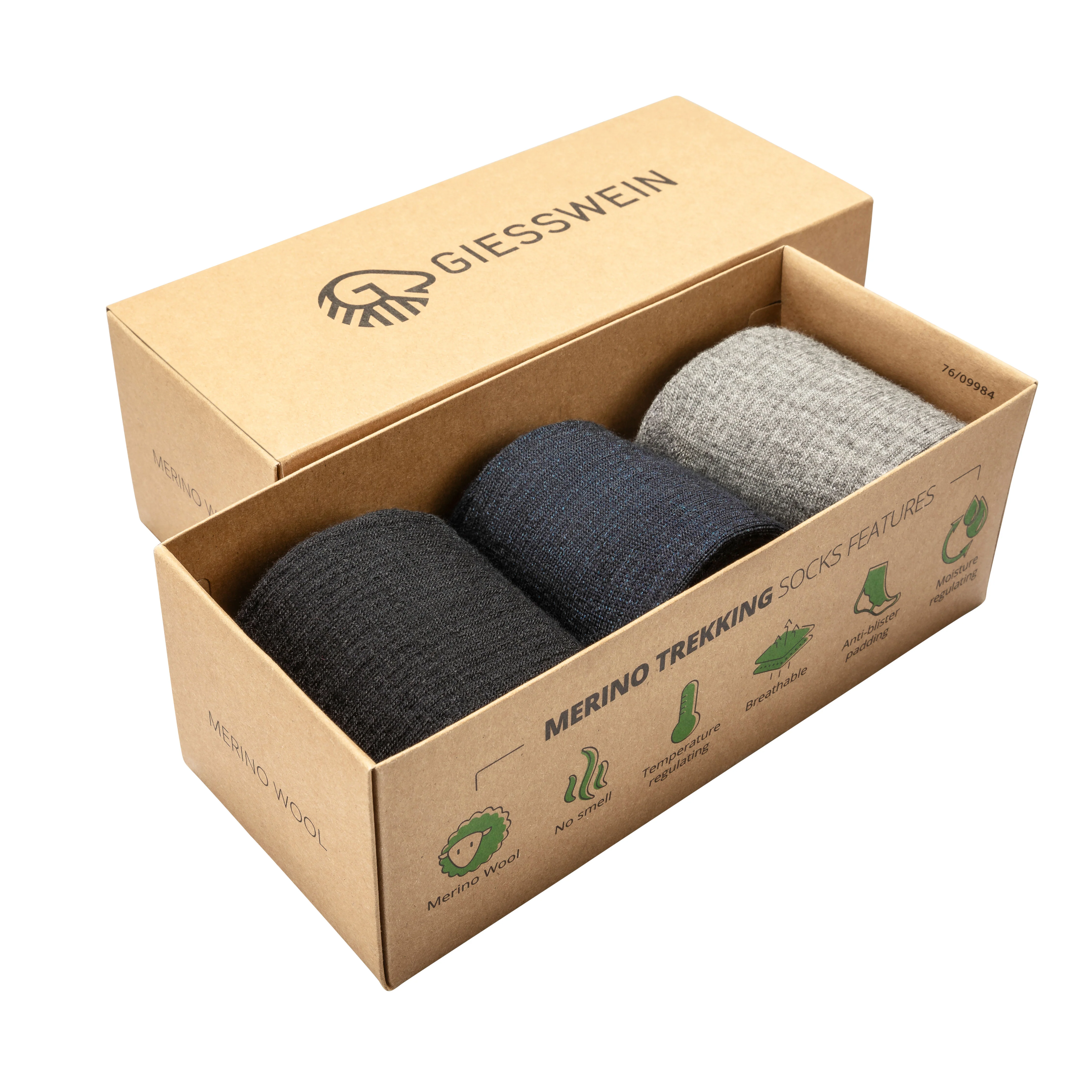 Trekkingsocken Merino Wolle (3er-Pack) - Image 6