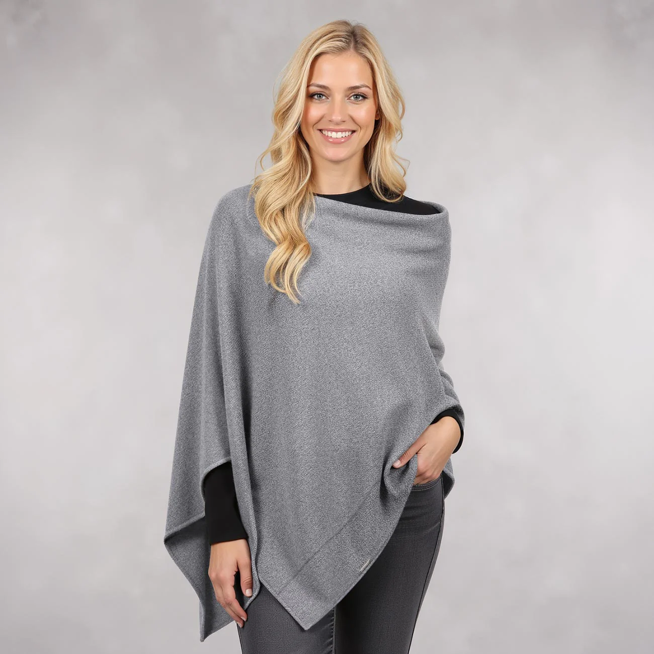 Merino Lambswool Poncho - Image 8